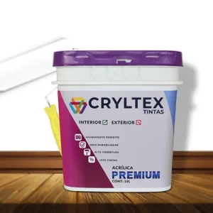 Tinta Acrílica Premium Casa da Textura: acabamento perfeito, alta durabilidade e baixa emissão de odor.
