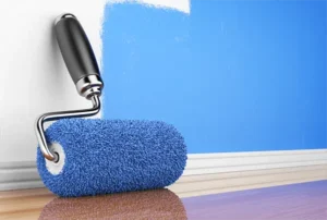 Parede pintada com tinta para parede, acabamento moderno e durável, disponível na Casa da Textura.