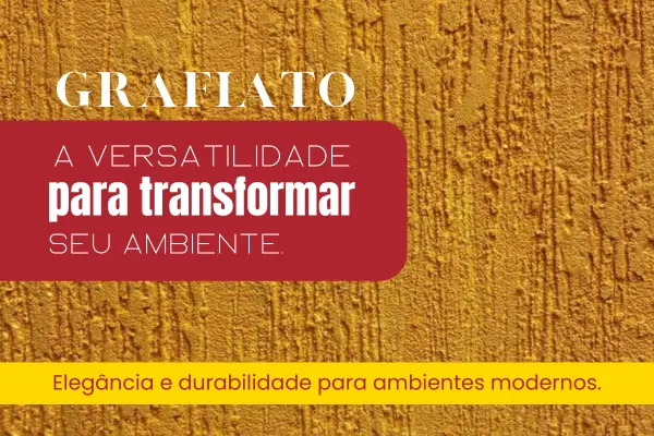 Parede com grafiato, acabamento texturizado elegante e resistente.
