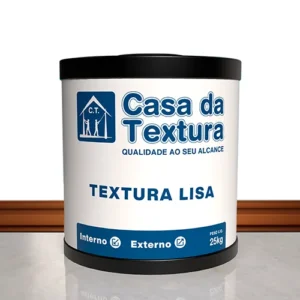 Textura Lisa Casa da Textura: acabamento uniforme, moderno e resistente, ideal para interiores e fachadas.