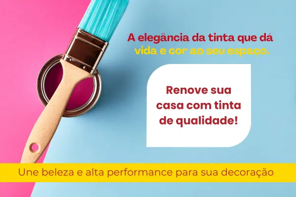 Parede pintada com tinta premium, acabamento liso e vibrante.