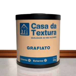 Grafiato Casa da Textura: revestimento acrílico decorativo, resistente e com acabamento sofisticado para áreas internas e externas.