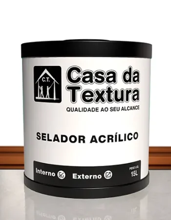 Selador Acrílico Casa da Textura: prepara superfícies, aumenta a aderência e garante melhor rendimento da pintura.