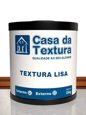 Textura Lisa Casa da Textura: acabamento uniforme, moderno e resistente, ideal para interiores e fachadas.