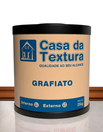Grafiato Casa da Textura: revestimento acrílico decorativo, resistente e com acabamento sofisticado para áreas internas e externas.
